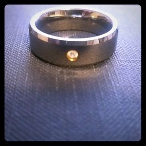 Mens tungsten carbide ring 9